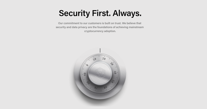 Crypto.com Security First