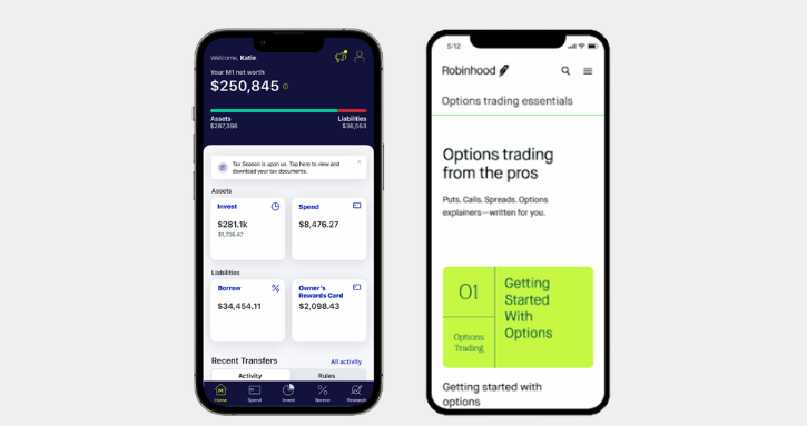 M1 Finance and Robinhood